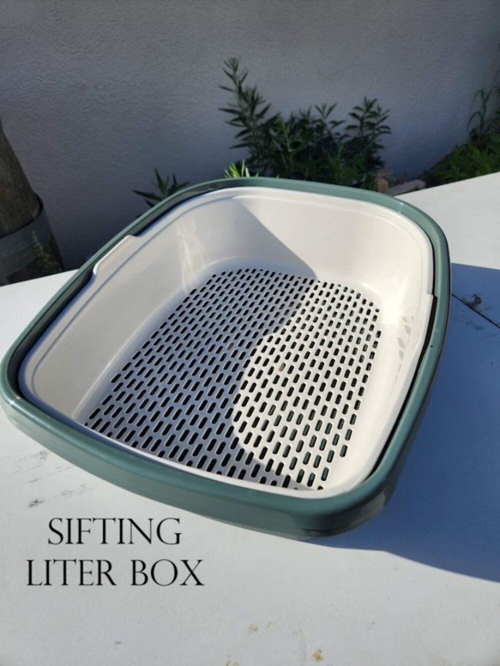 New Sifting Cat Liter Box 3 Piece Set No Scoop Scooping Pet Supplies